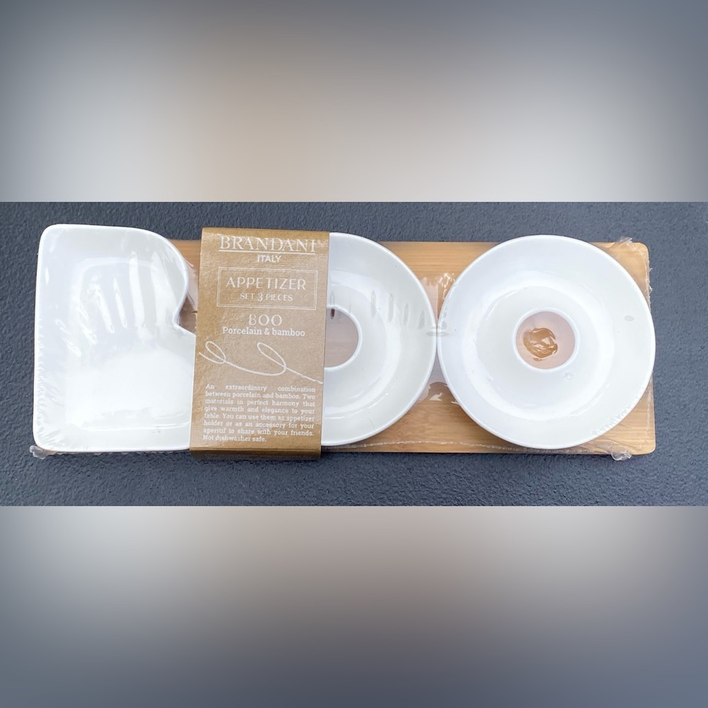 Brandani White Porcelain BOO Appetizer Set